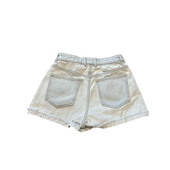 Zara High Rise Denim Shorts Size 25 - Picture 2 of 3